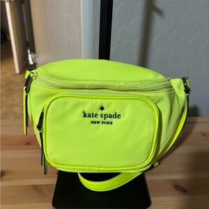 Kate Spade Neon Yellow Nylon Belt Bag Fanny Pack